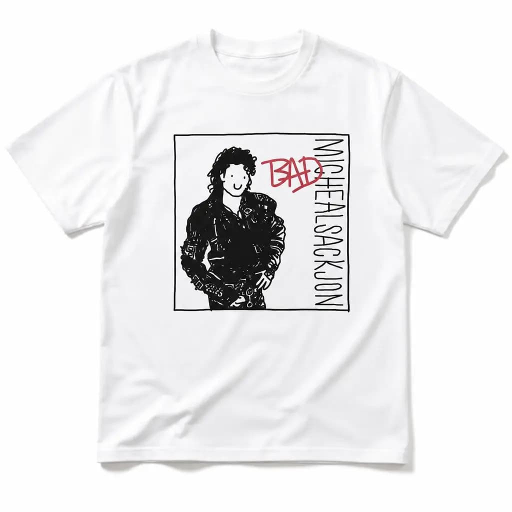 Bad Album Michaels Jacksons Men T Shirt 100% Cotton Clothing Fun Short Sleeve Tee Gift T-Shirts