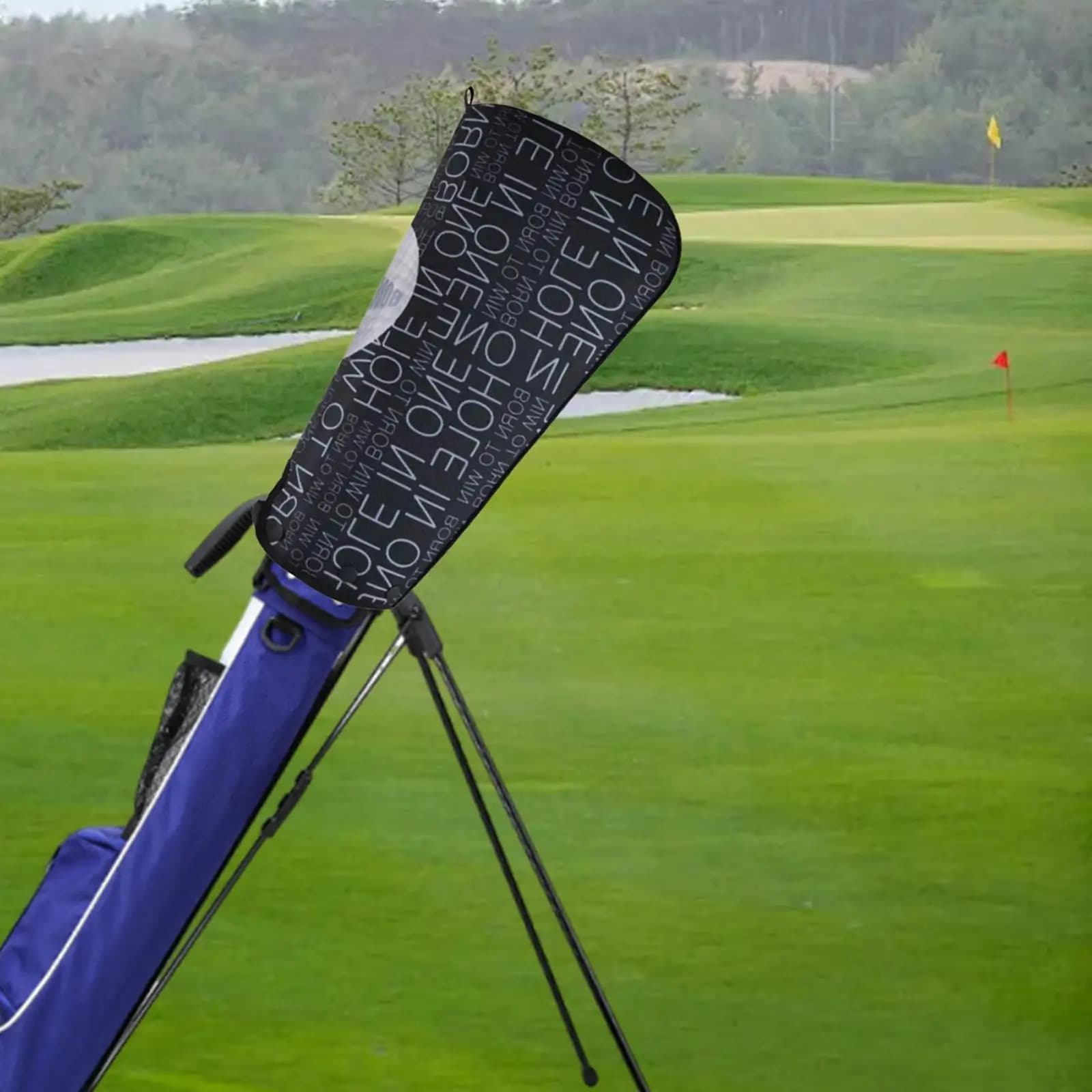Golf Bag Rain Hood Cover Water Resistant Snap Button Protector for Golf Stand Bag Outdoor Use