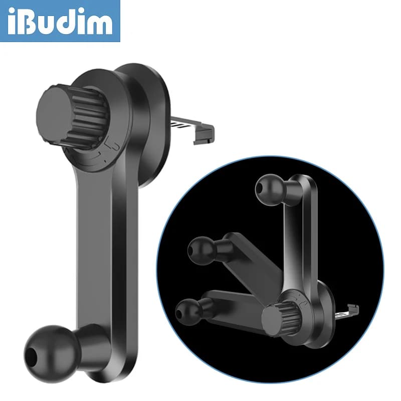 IBudim Clip universale per presa d'aria con testa a sfera da 17mm per supporto per telefono per auto supporto per telefono per auto supporto per presa d'aria per caricabatterie per auto Wireless
