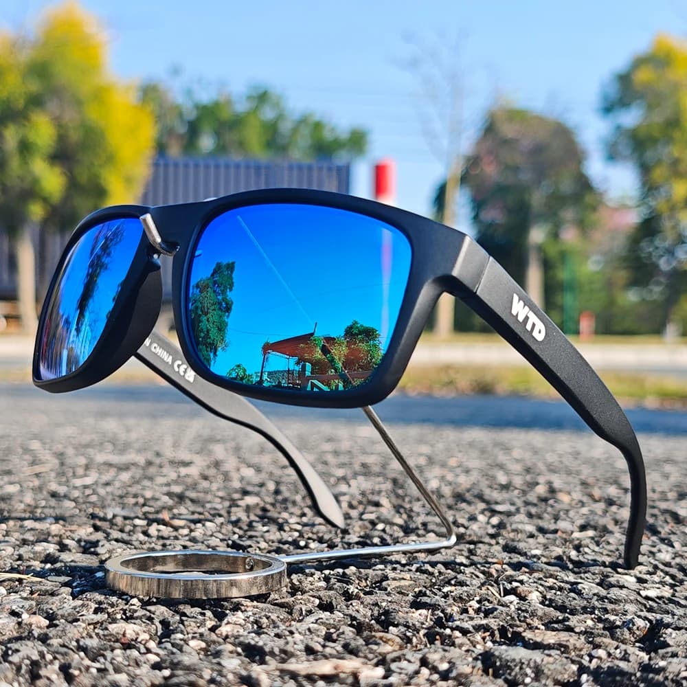 WTD Polarized Sunglasses Unisex UV400 Protection Square Glasses Outdoor Running Hiking Driving Fishing Travel Cycling Eyewear