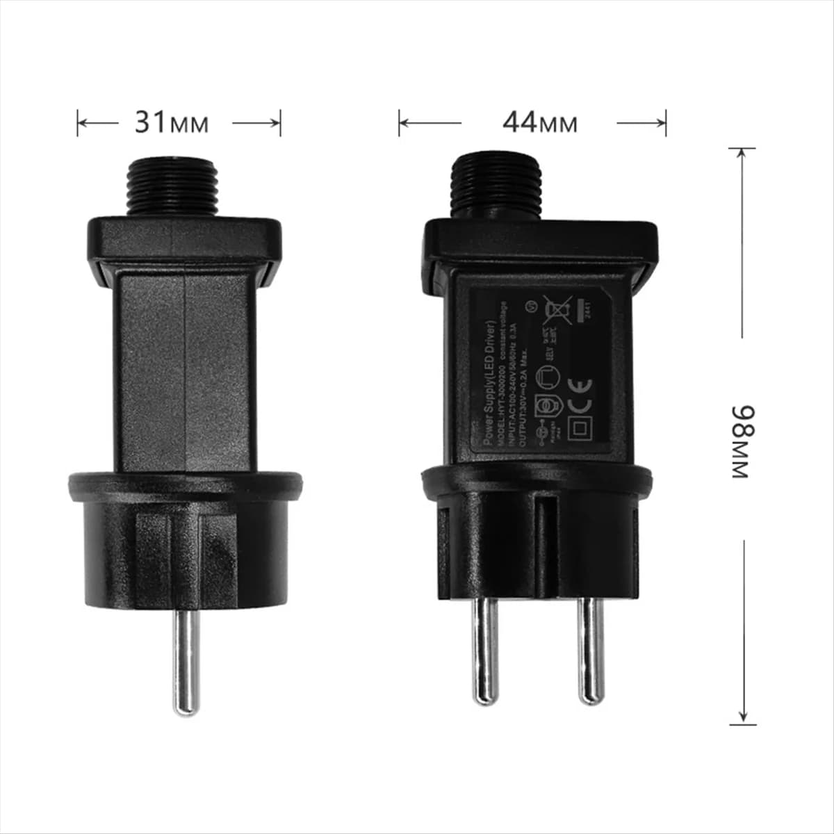 ABAN 4.5V 3.6W Plug LED Power Supply LED Transformer Plug Adapter IP44 Waterproof Power Christmas Lamp Adapter EU PLUG