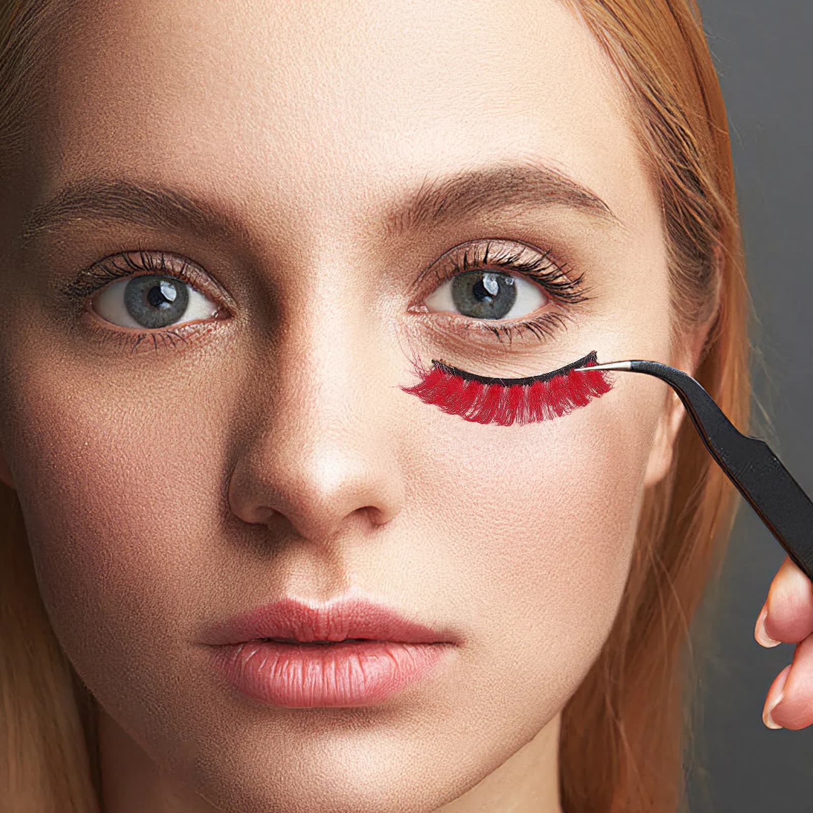 5 Paia di Ciglia Finte Colorate per Trucco Creativo di Halloween, Cosplay e Feste, Ciglia Finte Vivaci per Donne, Accessori per Occhi