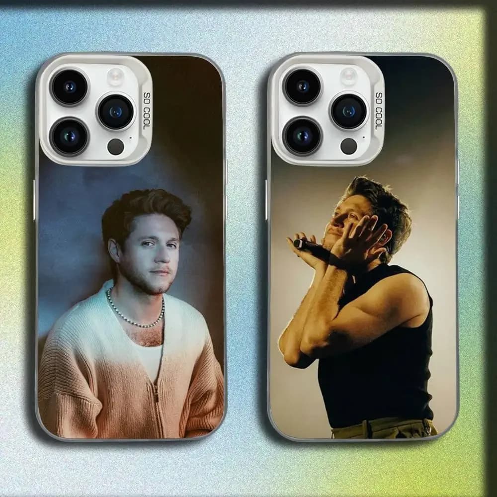 Cover per iPhone N-Niall Singer Horan per modelli 17, 16, 15, 14, 13, 12, 11, Pro, Max, Plus, E, SE4, Air, Mini, Bianca, IMD Box
