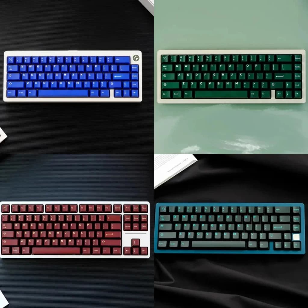 121 tasti Aifei Neon Light Pyga Copritasti ABS Doppio Colpo Copritasti Cherry Profilo Semi Traslucido Keycap Per Tastiera Meccanica