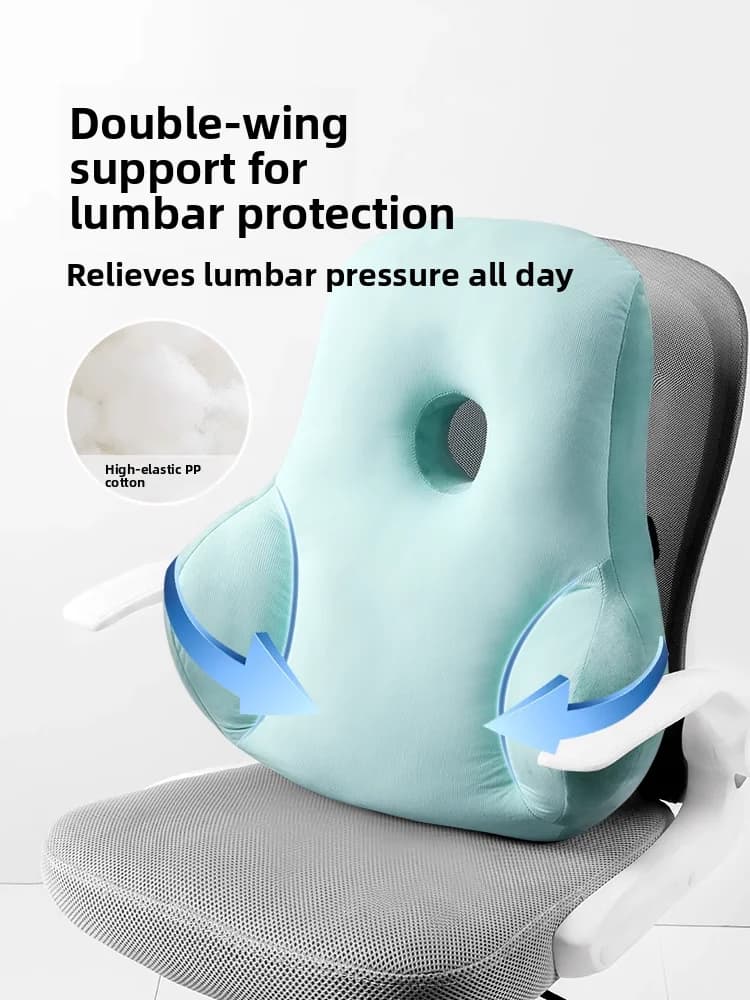 Cuscino di supporto lombare per ufficio Cuion confortevole per sedersi molto tempo Cuscino per alleviare il dolore Ba in tessuto morbido e traspirante