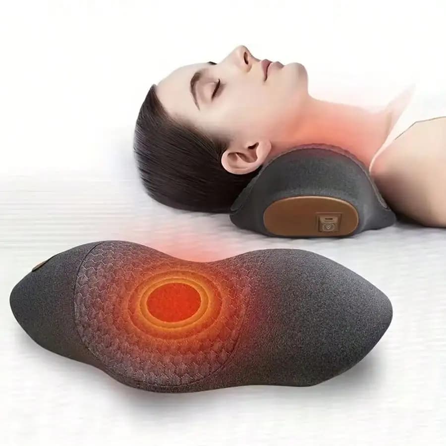 Cuscino Massaggiante per Collo e Spalle Alimentato USB, Design Ergonomico, Cuscino Massaggiante Elettrico per Uso Domestico, Regalo Ideale per la Famiglia