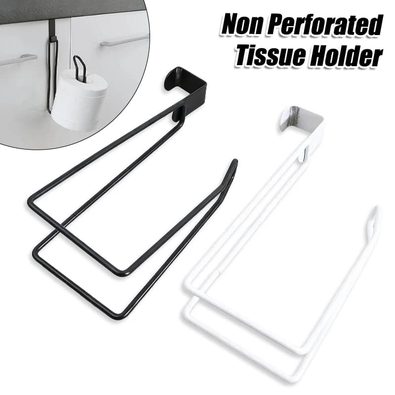 Portarotolo da parete sopra il WC, facile da installare, per bagno e cucina, porta rotoli di carta igienica, mensola porta salviette da bagno