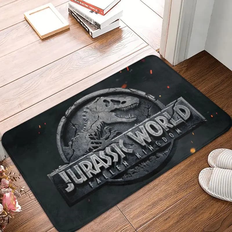 Jurassic Park Personalized Entrance Door Mat Outdoor Waterproof Dinosaur World Zerbino Floor Bathroom Entrance Carpet