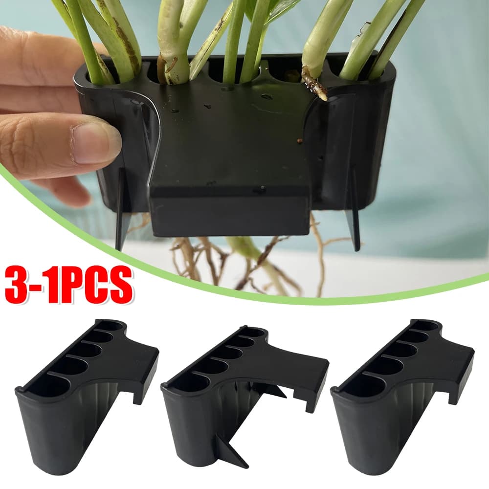 1-3 pezzi di supporto per piante d'acquario cesto per coltivazione di piante con gancio integrato decorazione rack acquario in vaso scaffale per acquario vivo