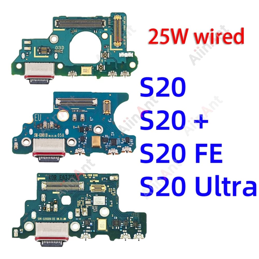 USB Mic Board Dock Caricatore Connettore Porta di Ricarica Cavo Della Flessione Per Samsung Galaxy S20 Ultra Plus FE G980F G981B G981N G98IU G985F