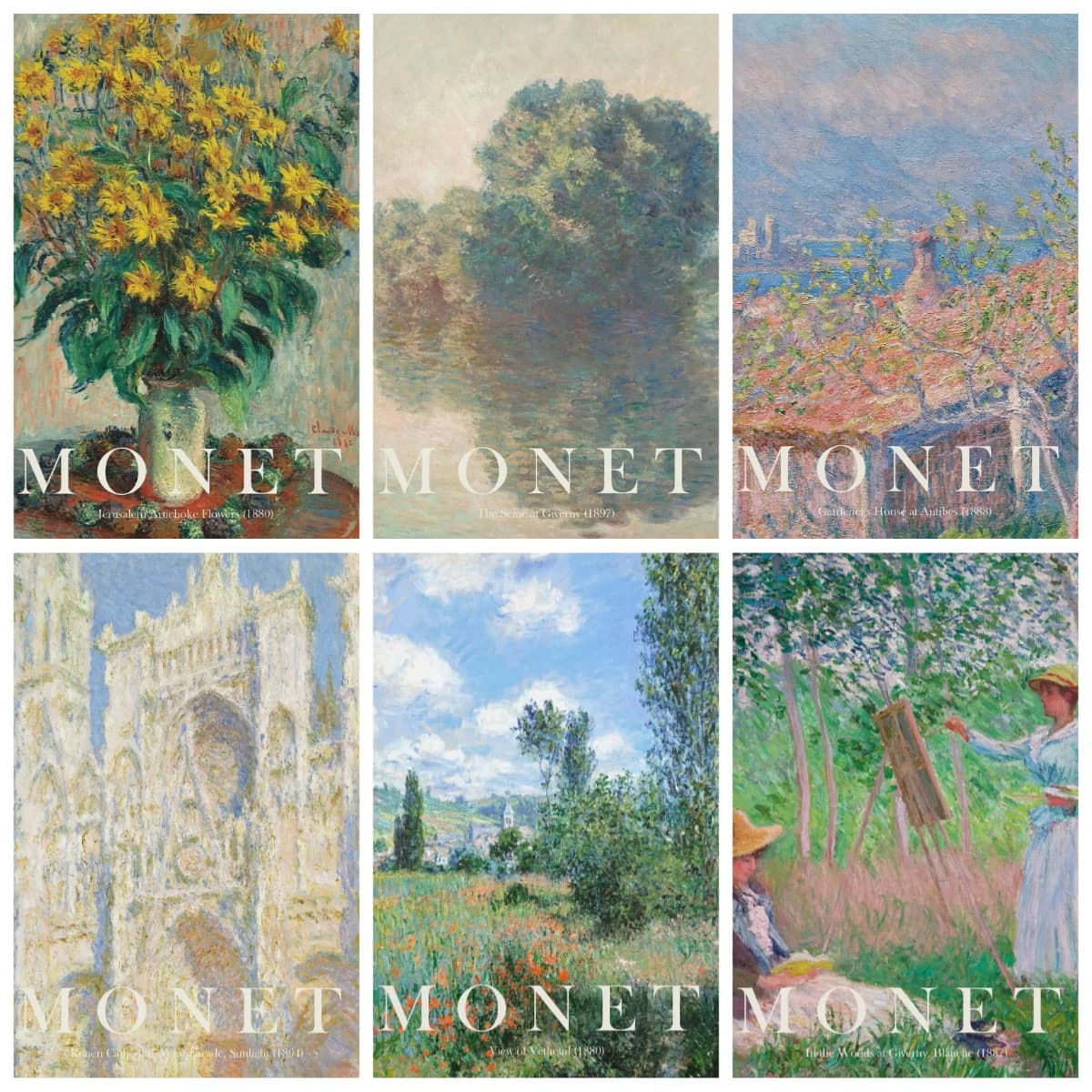 Puzzle per Adulti 1000 Pezzi, Puzzle di Carta con Dipinti di Claude Monet, Opera d'Arte Famosa, Decorativo, Esercizio per il Pensiero