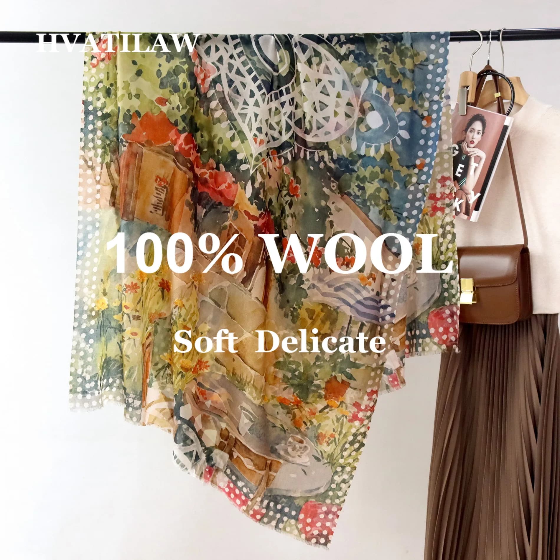 2026 100% Wool Scarf Men Women Oversized 200x100cm Winter Warm Long Thick Soft Blanket Shawl Wrap Pashmina Neckerchief Unisex
