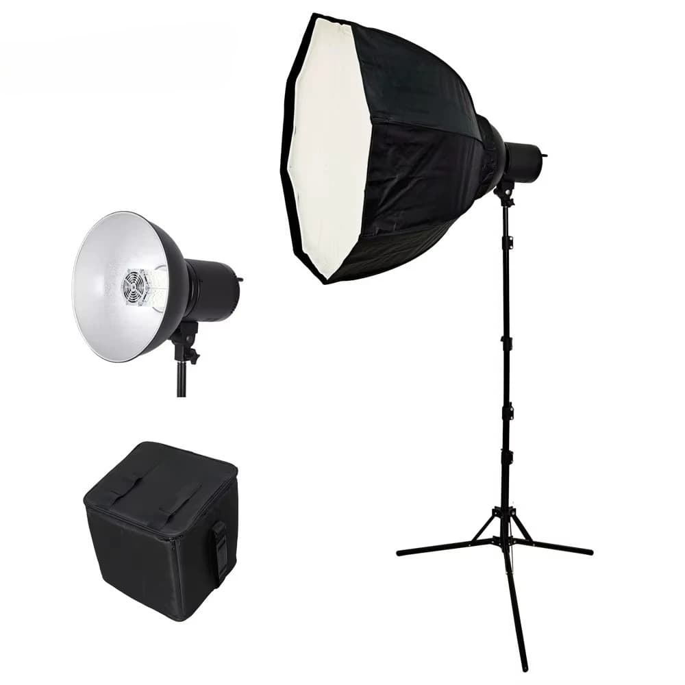 Kit di Illuminazione Portatile da 150W con Anello Luminoso e Softbox per Riprese Video e Fotografia Matrimoniale