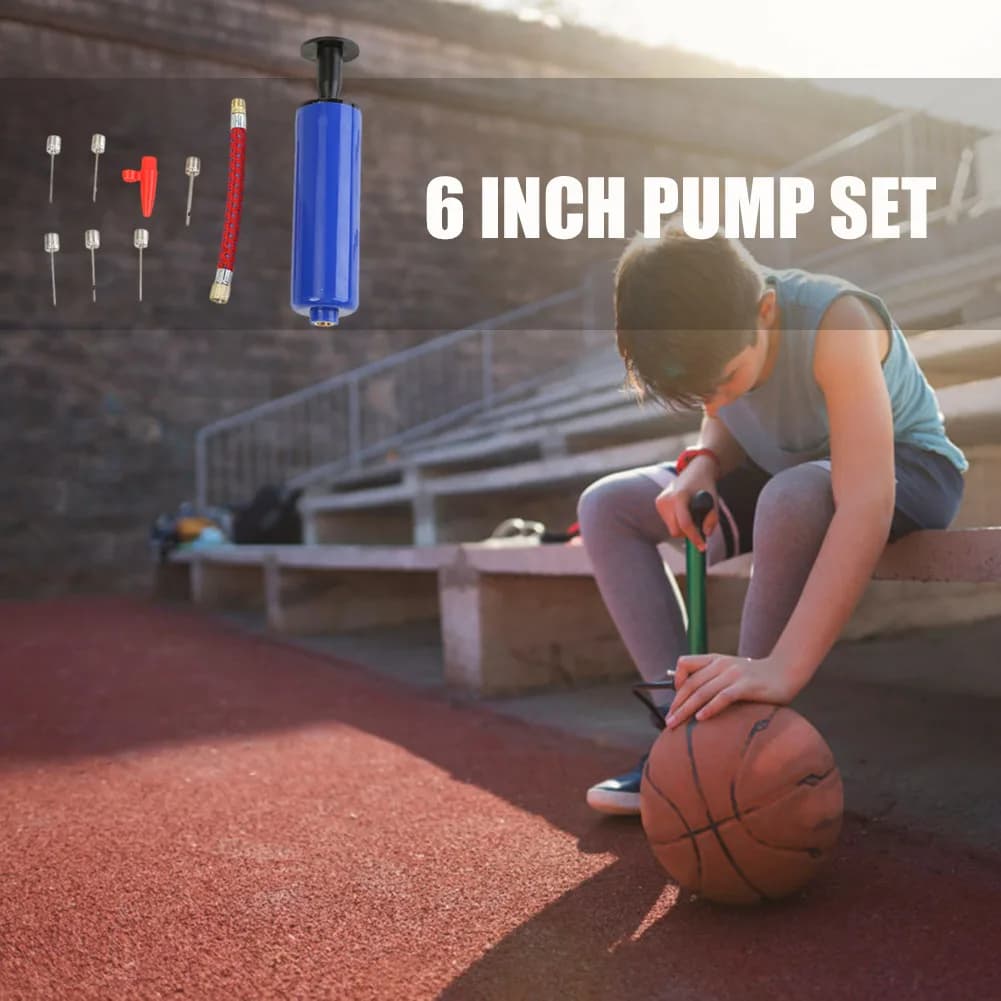 Portable Tire Ball Pump Portable Air Inflator Multifunctional 6 inch Bicycle for Indoor Exercise Sport Ornaments