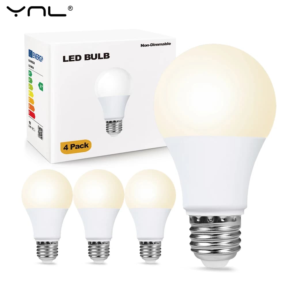 4 pcs/lot E27 HA CONDEDOTTO Lampadina AC 220V SMD2835 3W 9W 12W 15W 18W Lamp Lampadine Living Room Home Interior LED Bombilla