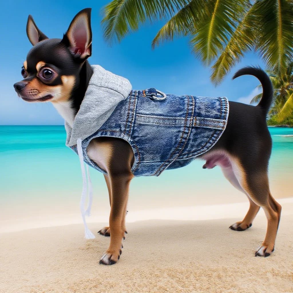 Denim Dog Jacket with D Ring Leash Cool Blue Cowboy Coat for Small Medium Girl Boy Dogs Winter Puppy Clothes Jeans Harness Vest