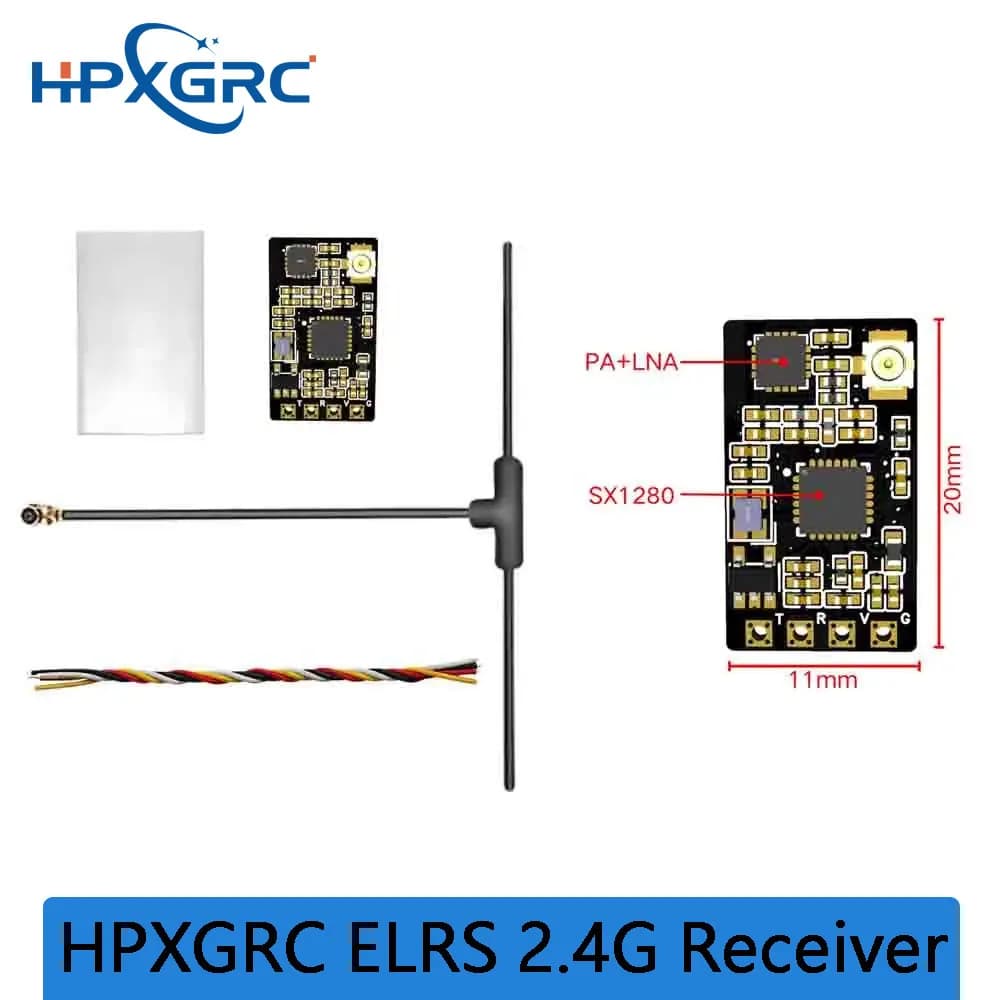 Ricevitore HPXGRC 2.4G ExpressLRS ELRS per Droni FPV Freestyle a Lungo Raggio, Accessori RC Fai-da-Te