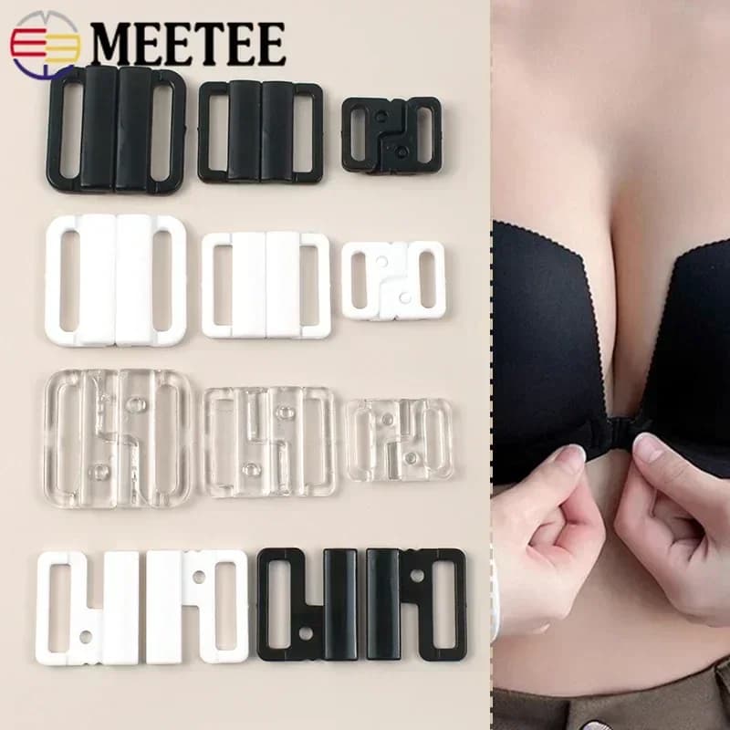 20-100 Set 10-25mm Fibbie per reggiseno in plastica Bikini Chiusura per biancheria intima Cinghia per collegare la fibbia Swimsiut Gancio Bottone Accessori per cucire