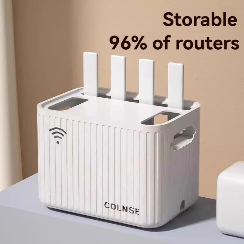 Scatola di immagazzinaggio del router, set-top box WiFi wireless, rack di stoccaggio per gatti ottici, disposizione delle prese dei cavi del soggiorno, scatola di schermatura
