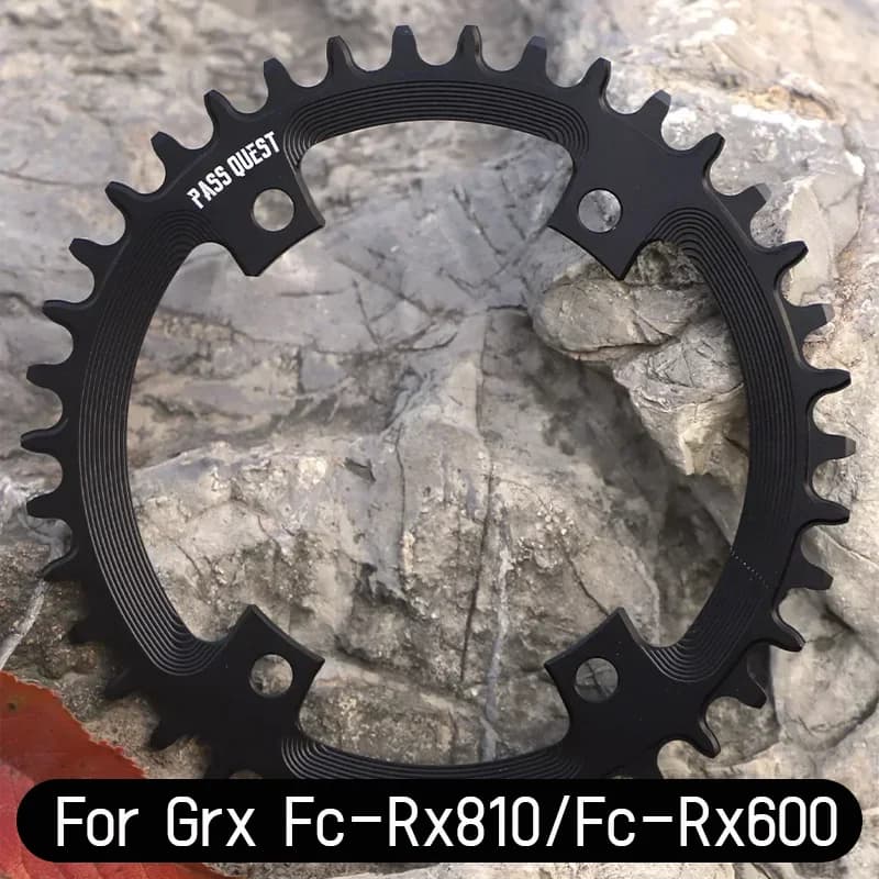 110bcd Corona 110 Bcd 4 Bulloni Ovale Per Shimano Grx Rx810 Rx600 1x Corona Corona 36 38 40 42 44 46 48 52 Denti Stretti Larghi