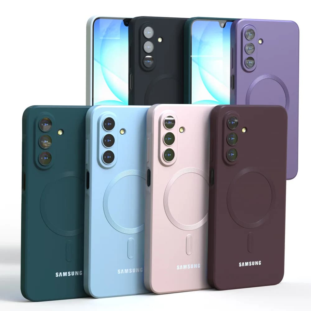 Original TPU Cases Shockproof Soft Magnetic Wirless Charging Case For Samsung Galaxy A15 A35 A55 A16 A36 A56 A17 A57 Cover