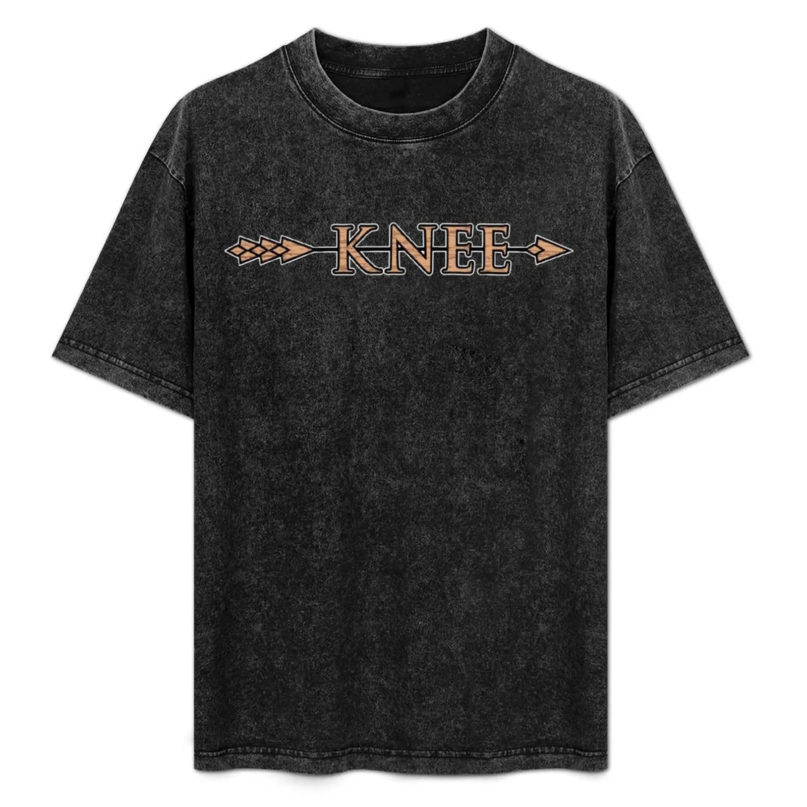 T-shirt Arrow to the Knee, top basic a maniche corte con girocollo