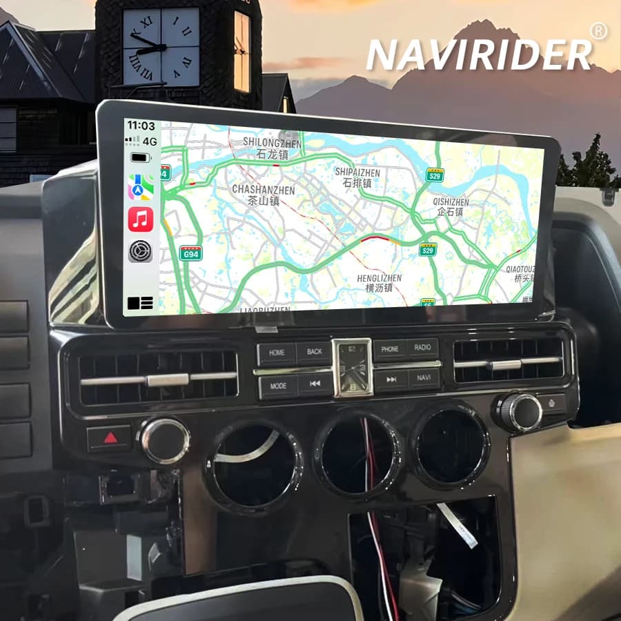 12.3 pollici Auto radio Per Toyota Hiace GRANVIA hiace Lettore Video di Navigazione GPS Android Auto Radio Multimedia CarPlay Schermo bt 4G