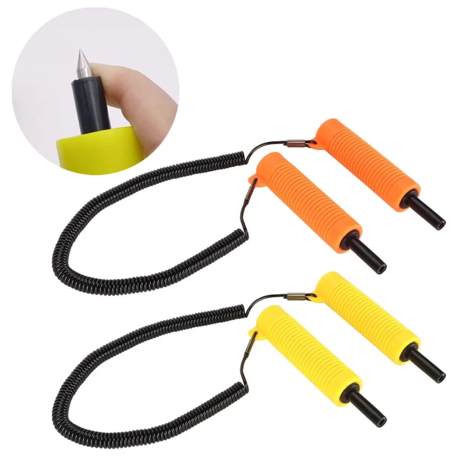 Kit di picchetti da ghiaccio retrattili con impugnatura comoda, punta affilata e fischietto per pesca, pattinaggio ed emergenze