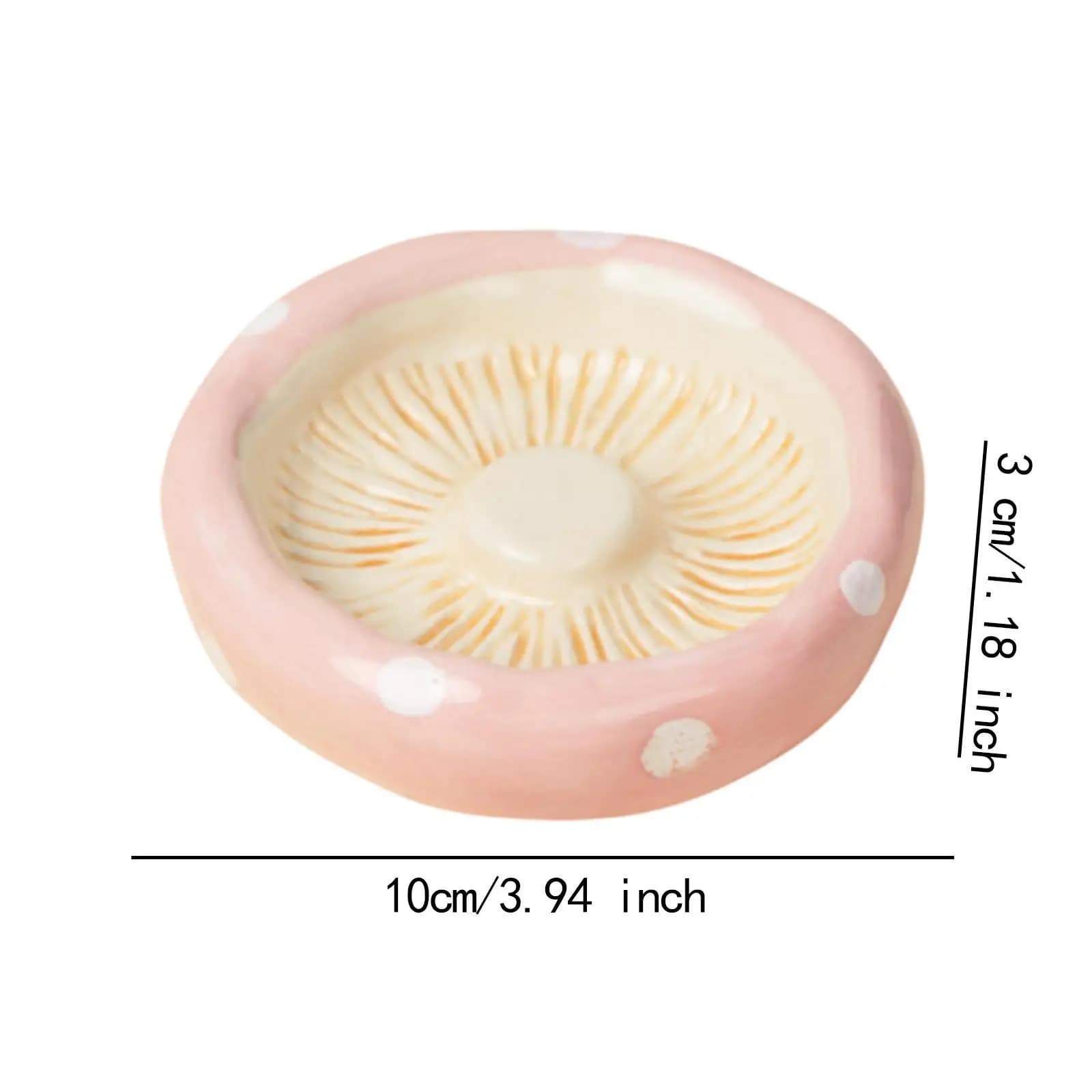 Ceramic Rodent Bowl Mushroom-shaped Hamster Drink Dish for Guinea Pigs Hedgehogs Mini Pets