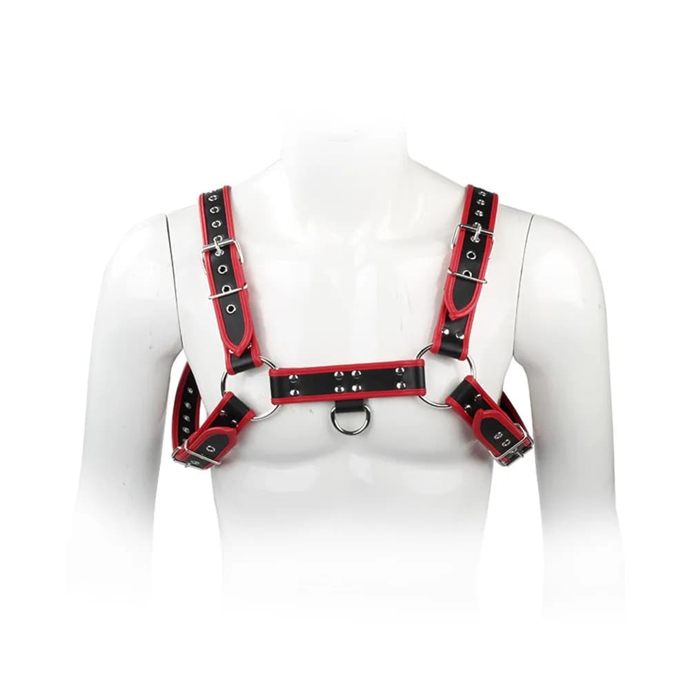 Imbracatura in pelle per uomo a 6 colori, cintura pettorale in stile Bulldog Inglese, abbigliamento fetish, cinghie sexy, bondage, prodotti erotici, giocattoli sessuali per uomo