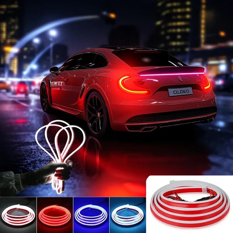 YiRui auto luce di marcia quotidiana cappa luce revamp 1.8M 2.0M 12V striscia luminosa decorativa a LED
