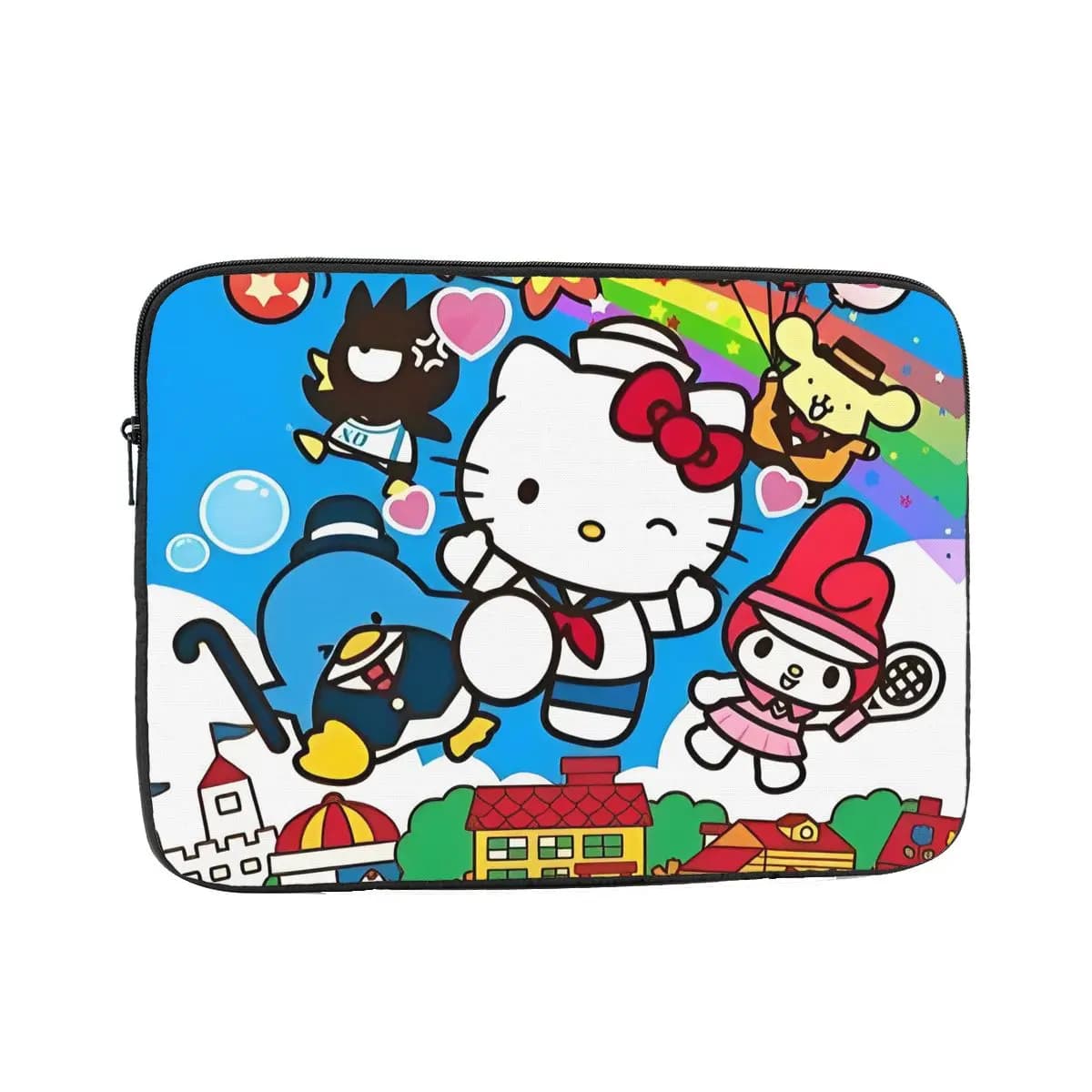 Custodia per Laptop Hello Kitty Friends 10 12 13 15 17 Pollici per MacBook Air Pro, Borsa Protettiva Antiurto per Notebook