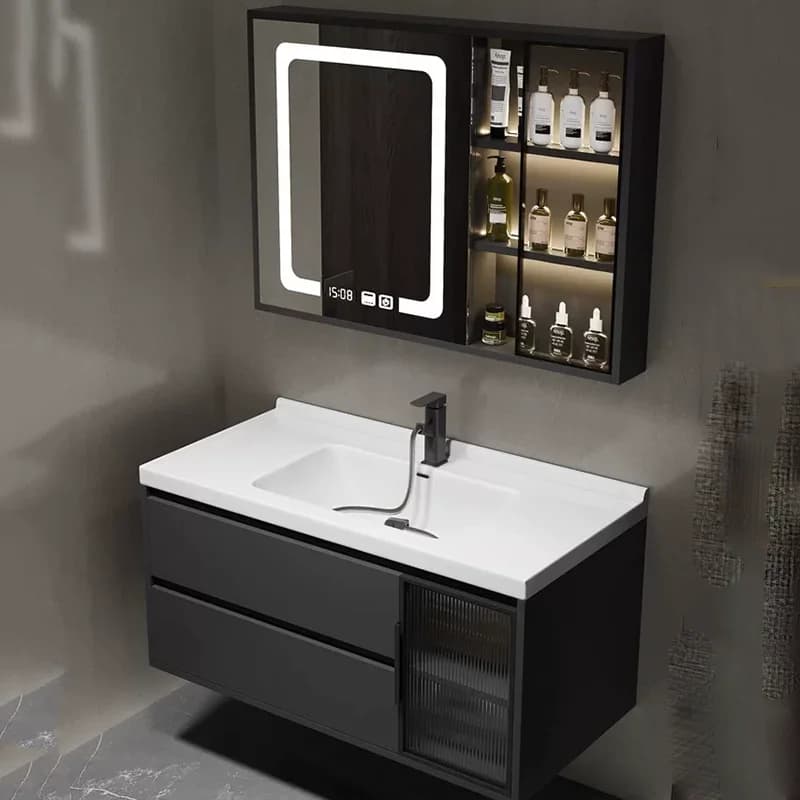 Luxury Display Bathroom Cabinet Toilet Mirror Skincare Drawers Organizer Storage Cupboard Space Saver Gabinete Home Furniture