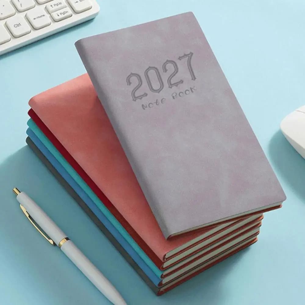 Pocket Design 2027 A6 Planner Notebook Portable Lightweight Premium Thick Paper 2027 Schedule Book Smooth Writing Surface