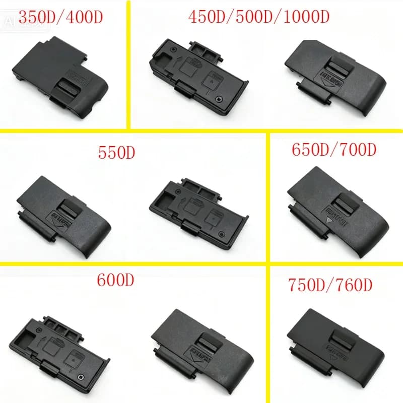 Battery Cover Door for Canon 350D 400D 450D 500D 550D 600D 650D 700D 1000D 750D 760D Camera Battery Cover Door Shell Repair Part