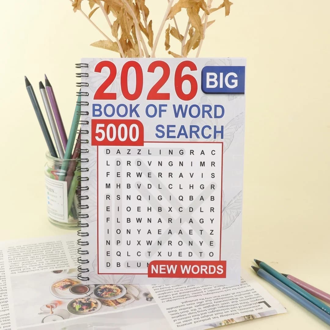 Grande Libro di Indovinelli con Parole 2026: Oltre 5000 Nuove Parole, Libro di Puzzle a Caratteri Grandi per Adulti, Giochi Mentali Antistress
