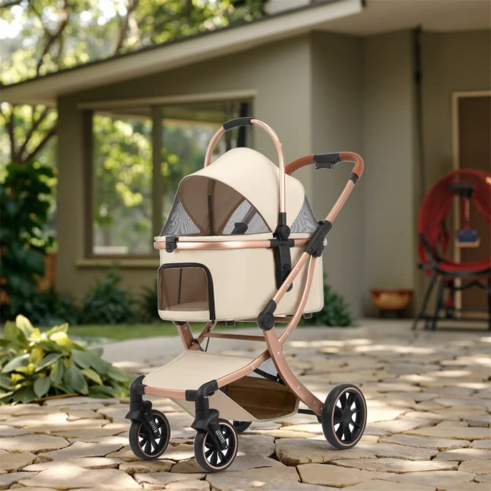 Lightweight All-Terrain Pet Stroller New Style Foldable Puppy Socialisation Wagon Pet Carriers & Travel Product