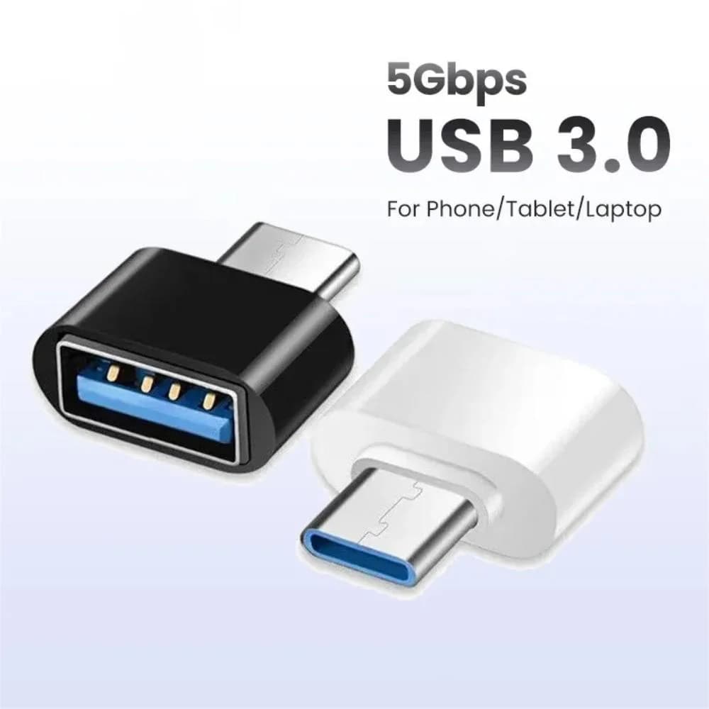Adattatore OTG da USB C a USB 3.0, Connettore Dati Mini Type C Maschio a OTG Femmina per MacBook Pro, iPad Air, Mini 6 e Dispositivi Type C