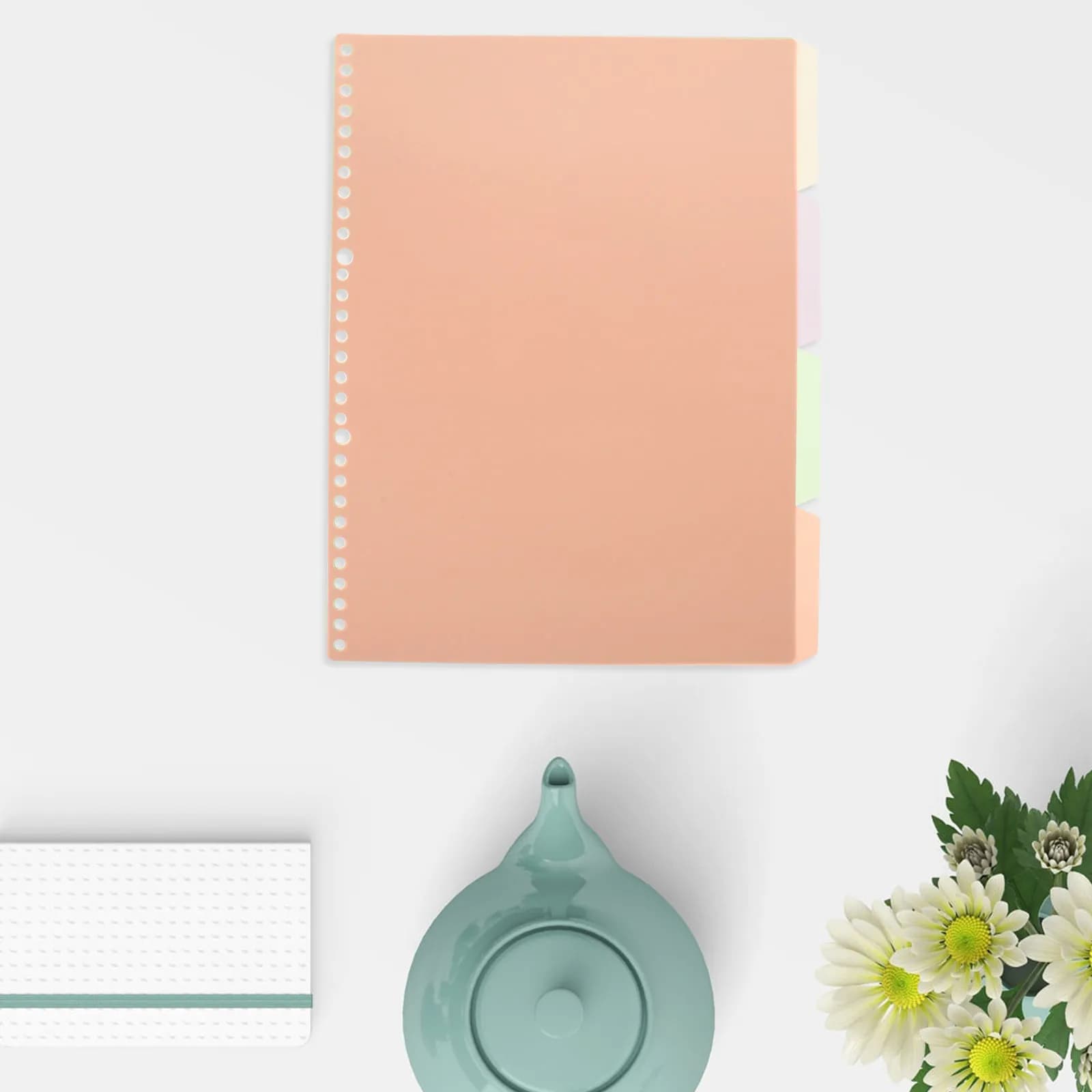 10Pcs File Dividers Binder Tabs Writable Detachable Index Dividers for Notebook Planner Document Classification