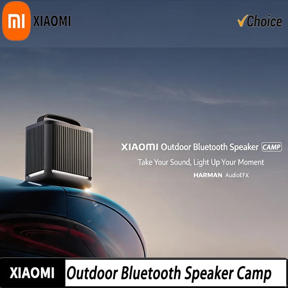 2026 Xiaomi Outdoor Bluetooth Speaker Camp 40W HARMAN AudioEFX IP66 Outdoor Camping Portable Sound 14 Hours Long Battery Life