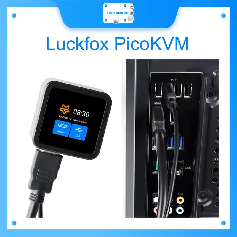 Waveshare Luckfox PicoKVM: KVM IP leggero, ingresso HDMI 1080p60 e gestione remota HID