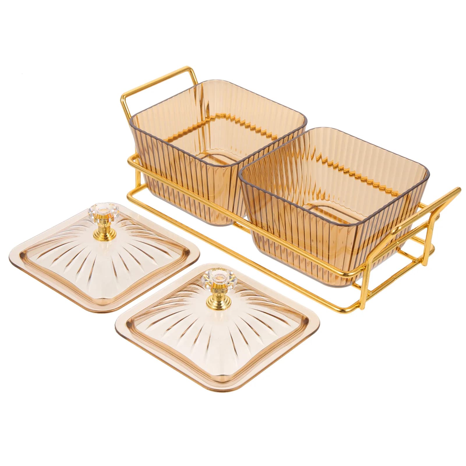 Set Moderno di Vassoi per Servire Snack, Caramelle, Frutta Secca, Cioccolato e Noci, Decorativo per Casa, Cucina e Tavolo
