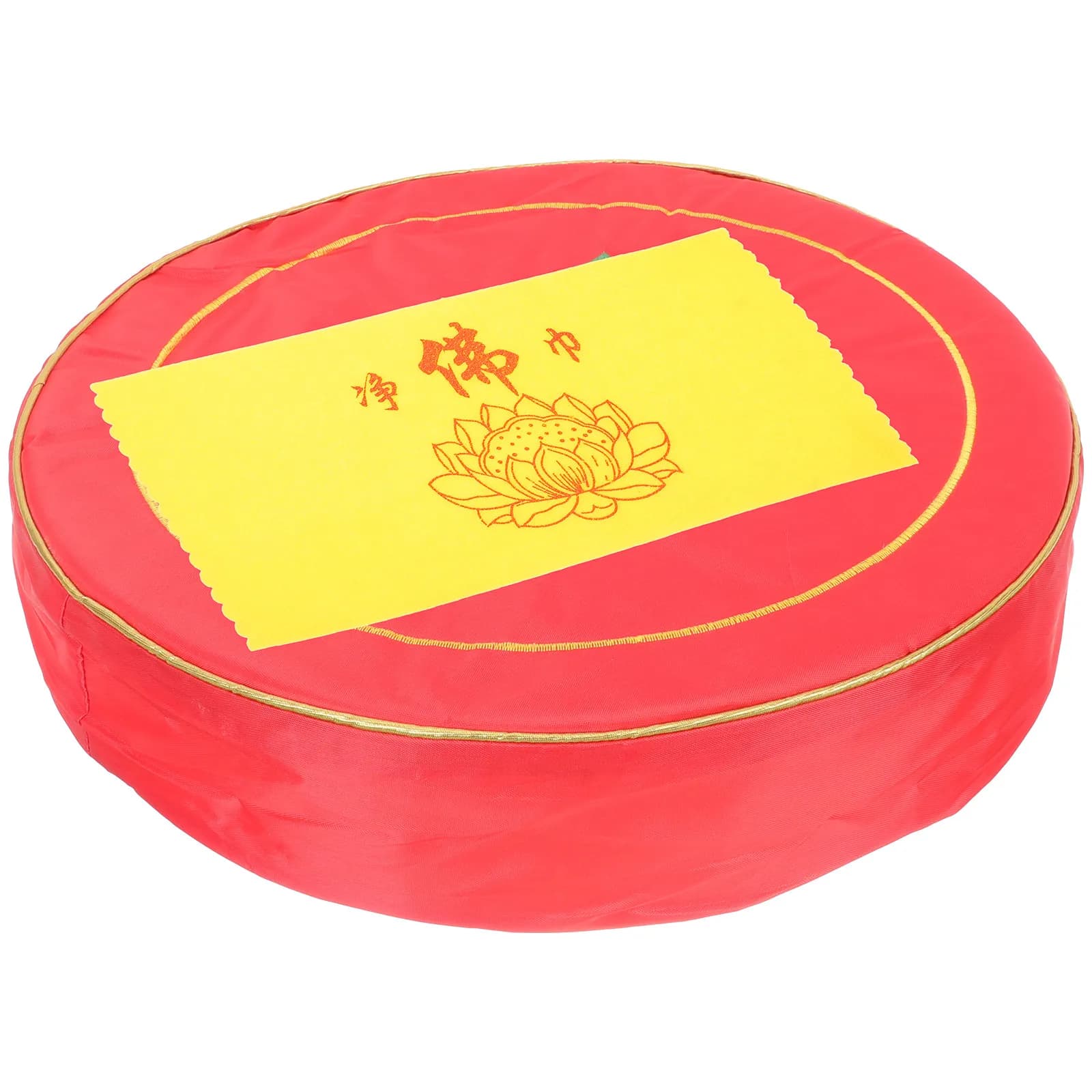 1Set Traditional Buddhist Prayer Cushion Elegant Round Meditating Mat for Temple Home Ancestral Hall Chanting Kneeling