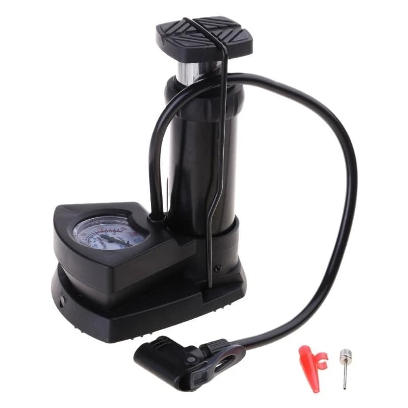 Pompa a pedale per gonfiaggio pneumatici R9CC con misuratore pressione Pompa 160PSI
