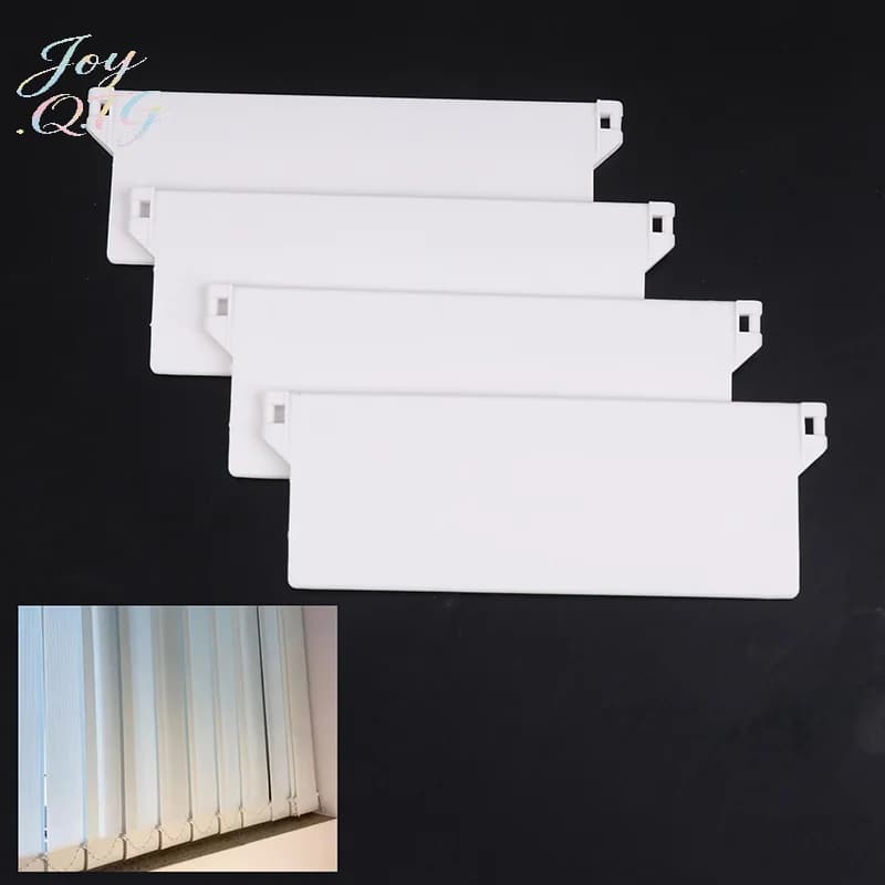 Hot 10Pcs Plastic Base Plate 127mm Portable Vertical Blind Bottom Weights Slats For Vertical Blind Fittings Roller Accessories