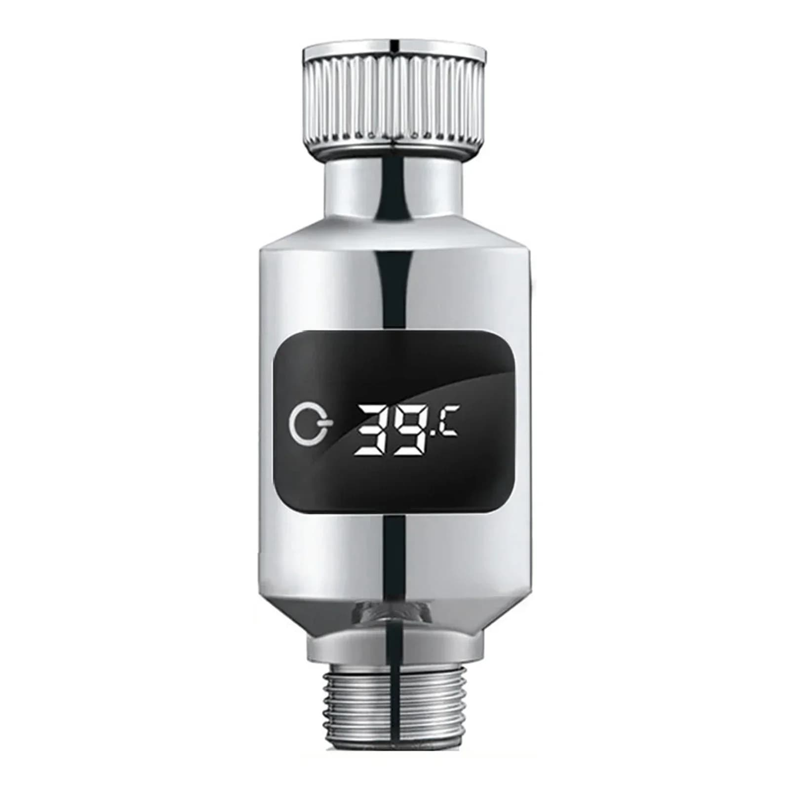 Termometro per acqua doccia Display a LED Alimentazione Soffione doccia domestico Monitor della temperatura dell'acqua Termometro per doccia con interfaccia da 1/2 pollice