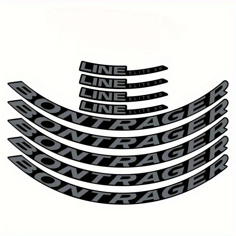 Set di 9 Adesivi 2D per Casco, Decalcomanie Impermeabili in Vinile Bontrager per Bici MTB e da Strada, Accessori per Parafango Ruota 27.5 Pollici