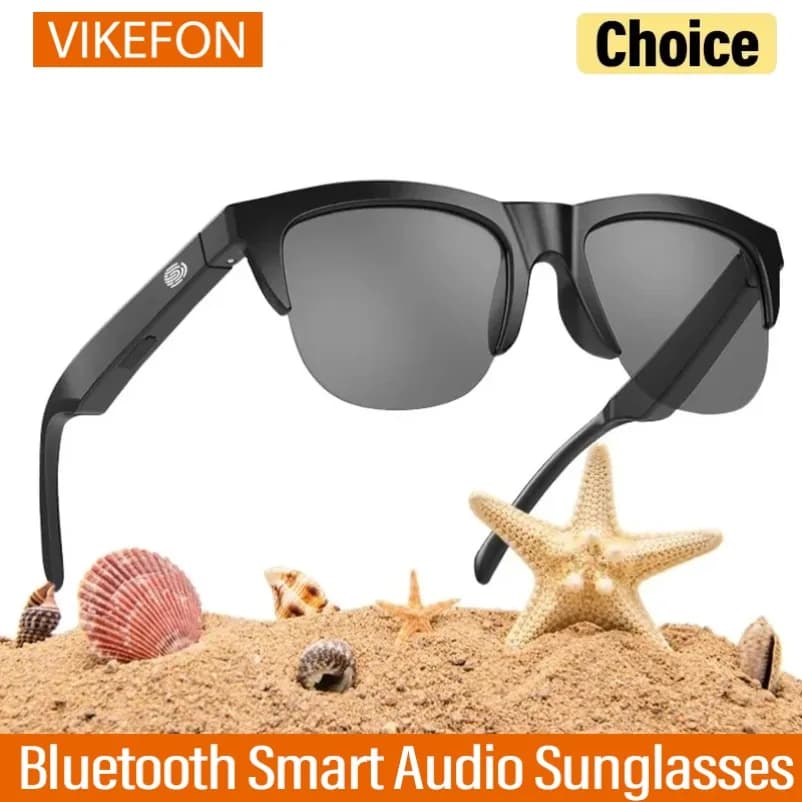 Wireless Bluetooth Smart Audio Sunglasses UV400 Anti-UV Eyewear HiFi Stereo Sound Eye Protection Glasses For Outdoor Cycling