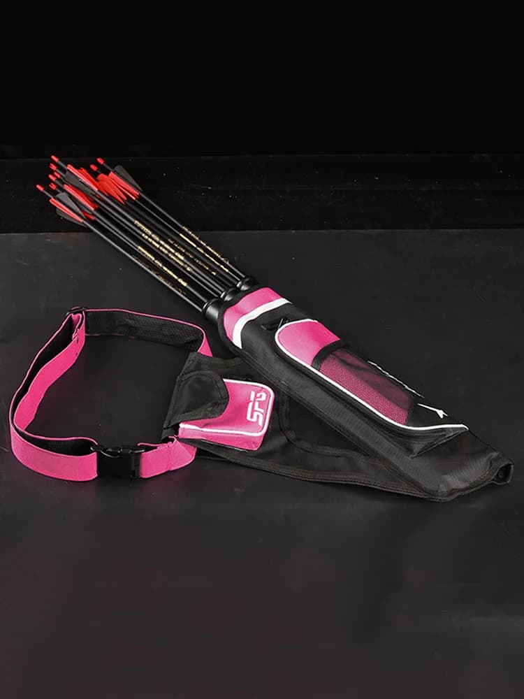Oxford Archery Arrow Bags 3 Tubes Waist Hanging Carry Storage Pocket Holders