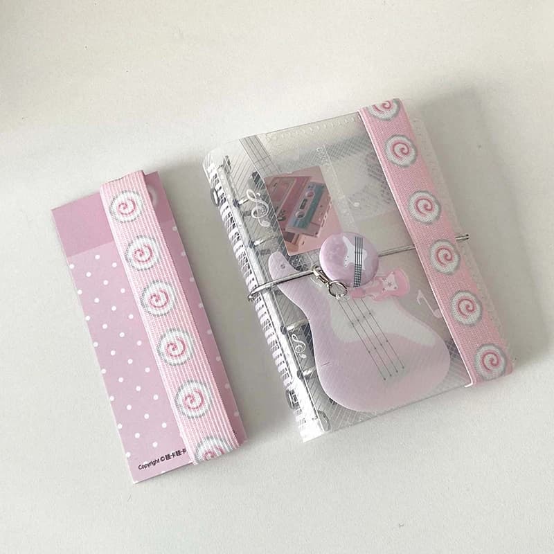 Cinghia elastica per agenda A7 M5, decorazione con motivi carini, accessorio portaoggetti in stile INS, cinghie kawaii per scrapbooking